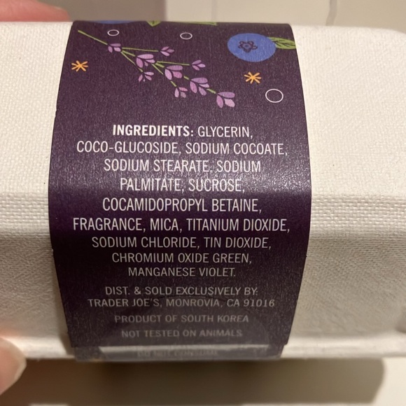 Trader Joe’s Easter Egg shaped Soaps lavender & honey, blueberry - Picture 3 of 6